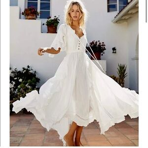 Free People Beach Bliss Maxi Dress M New With Blemishes
